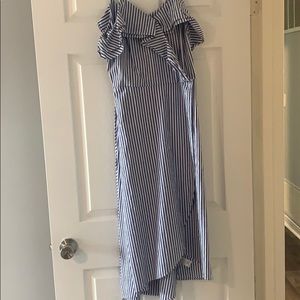 A New Day blue and white stripes dress